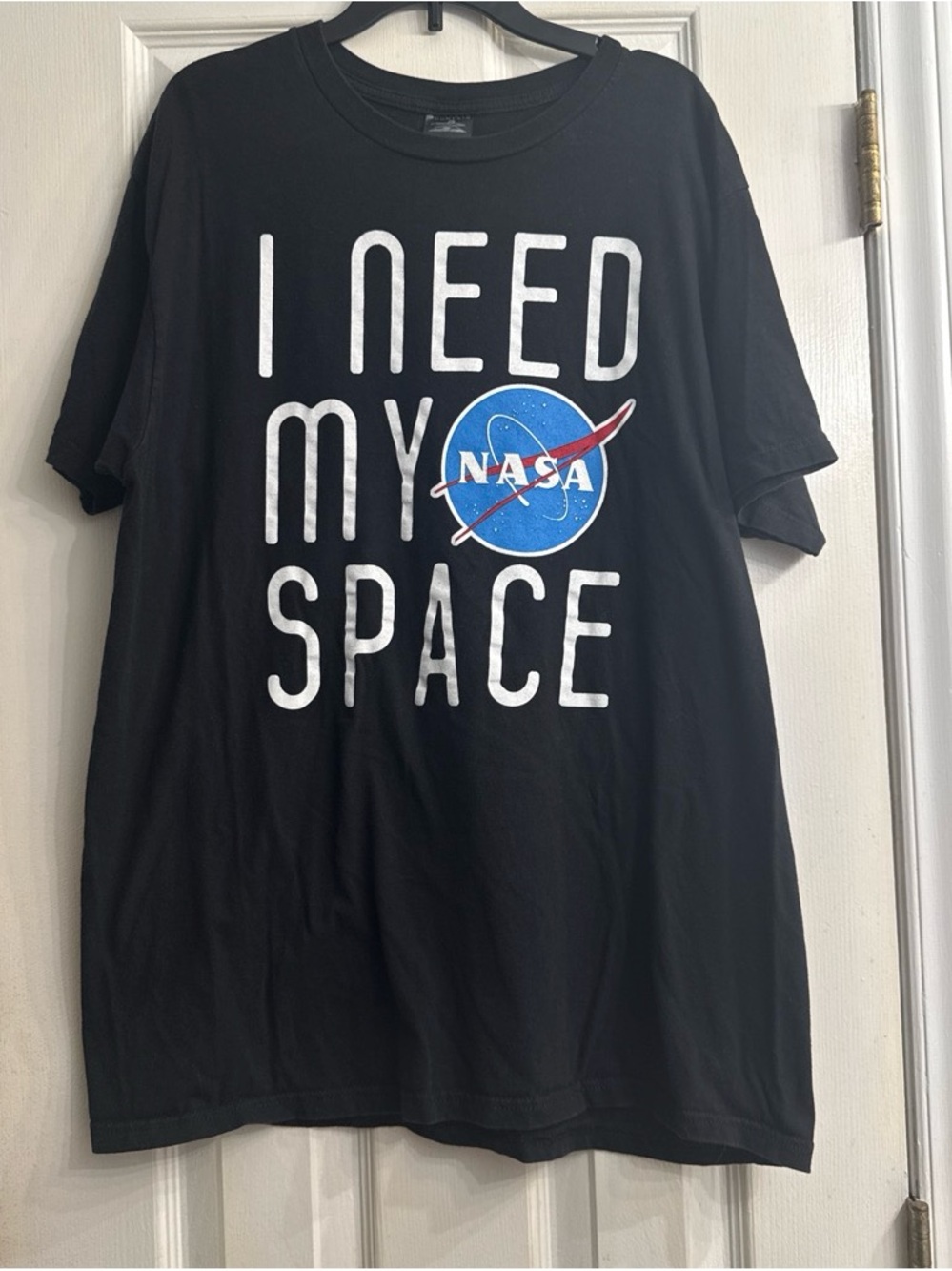 Men's Black 'I Need My Space' Graphic Tee